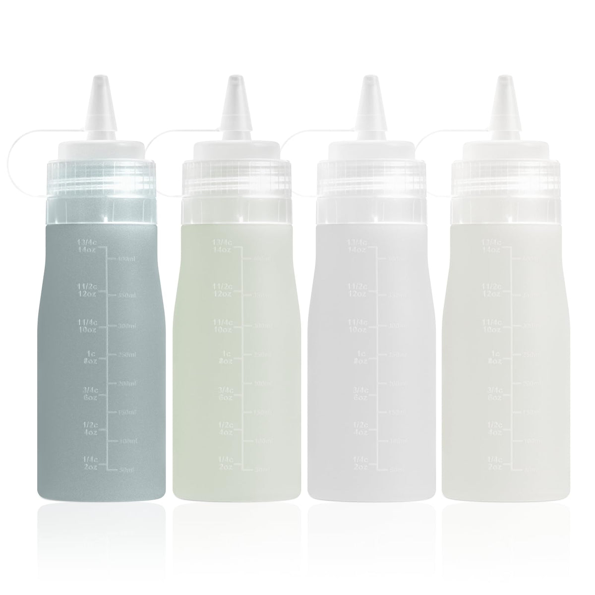 Mrsdry 16 oz silicone condiment squeeze bottle for sauces and dressings