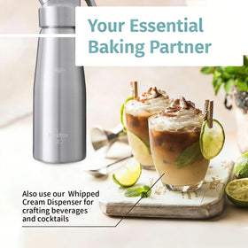 Dishwasher-safe aluminum canister simplifies cleanup after busy service.