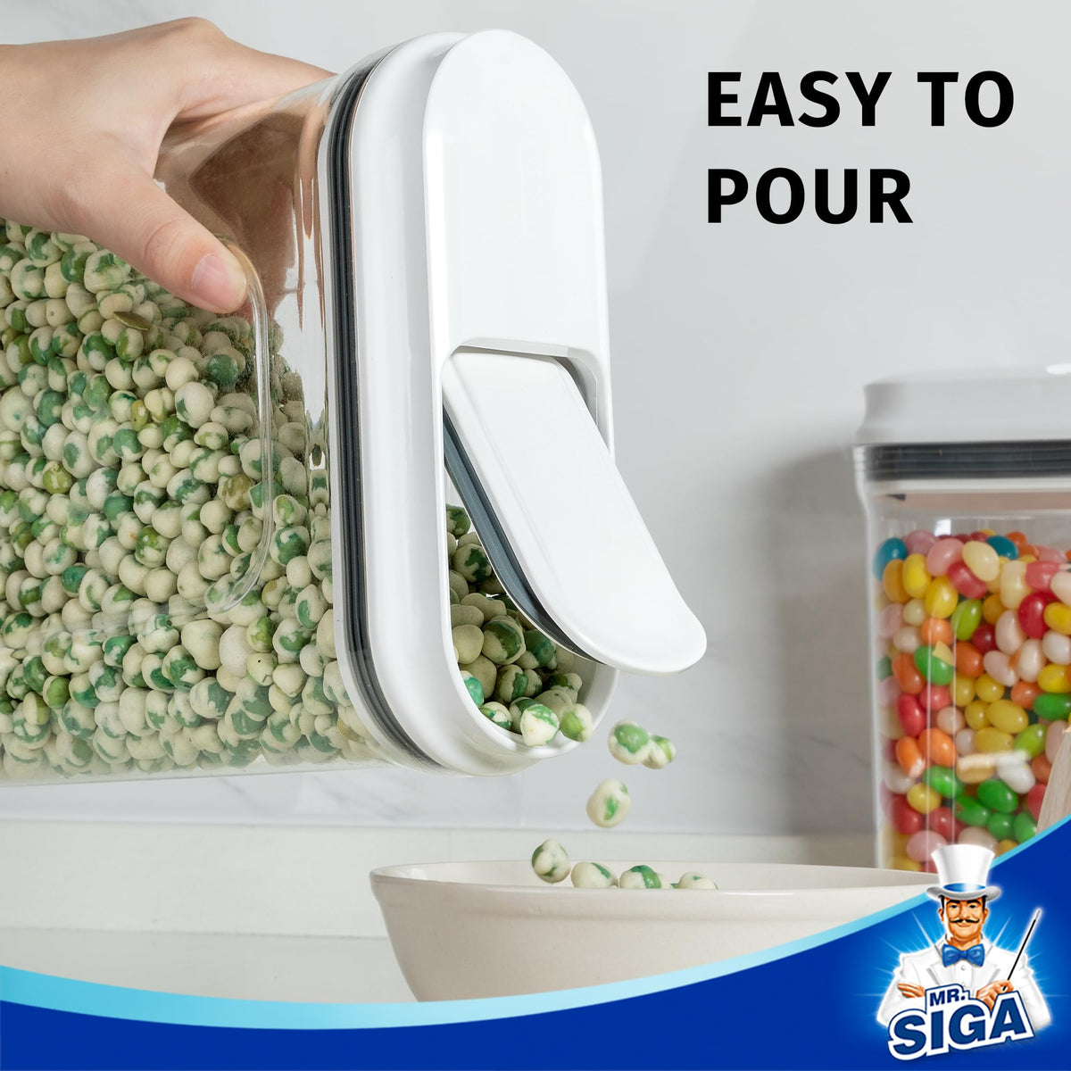 MR.SIGA BPA-free food-grade containers for safe dry-goods storage