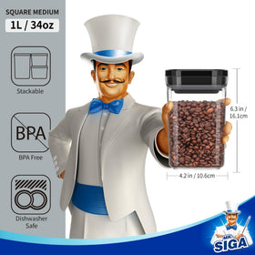 MR.SIGA BPA-free material for safe food storage.