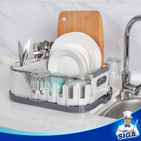 MR.SIGA dish drying rack cup rack keeps mugs within reach