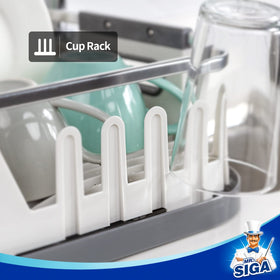 MR.SIGA dish drying rack side tines cradle cups after washing