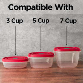 MRX Solutions vented lid reduces splatter for easy microwave reheating.