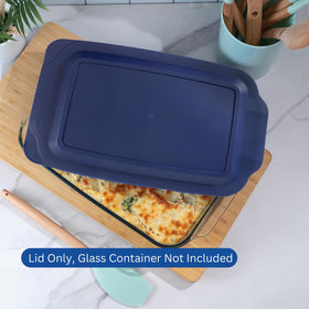 MRX Solutions Pyrex 233 navy lid top rack dishwasher safe