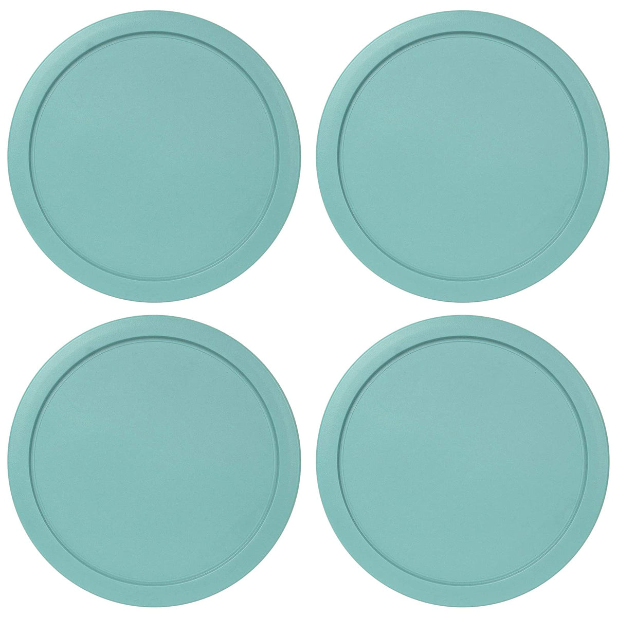 MRX Solutions turquoise Pyrex 2-cup lid with airtight, leakproof seal.