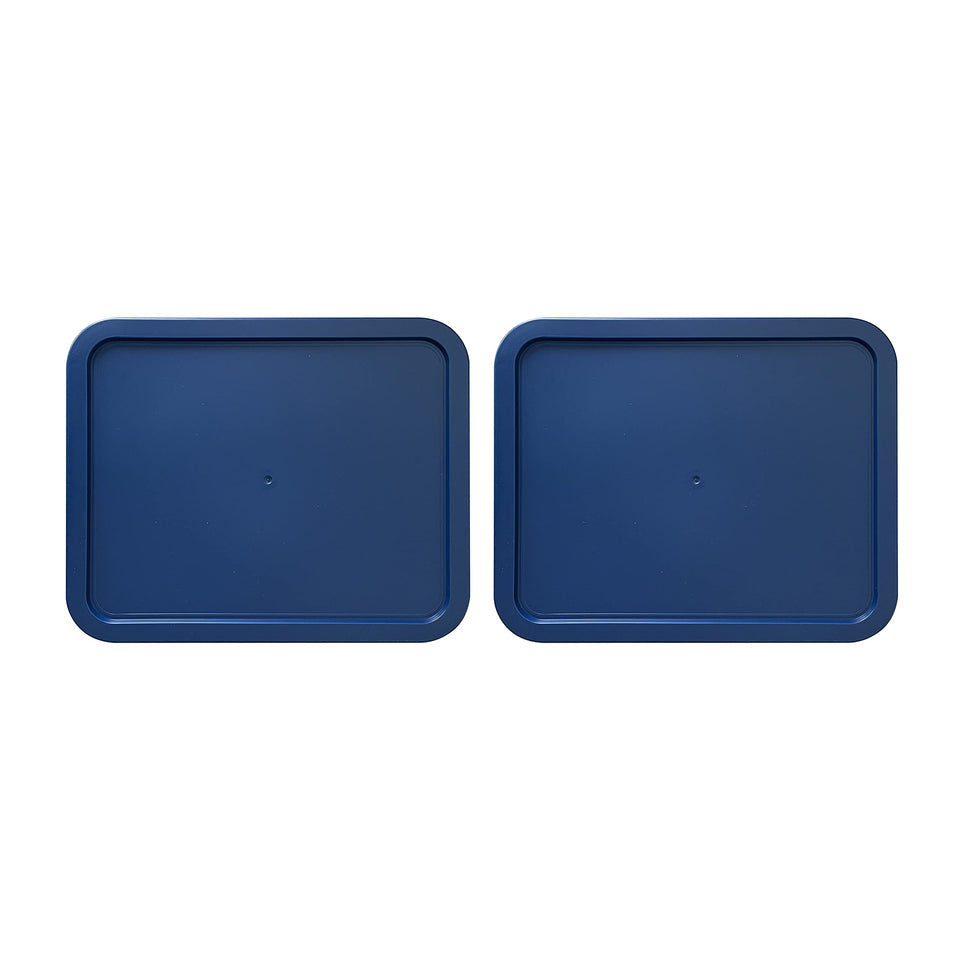 MRX Solutions Pyrex 3-Cup blue lid on 7210-PC for airtight storage