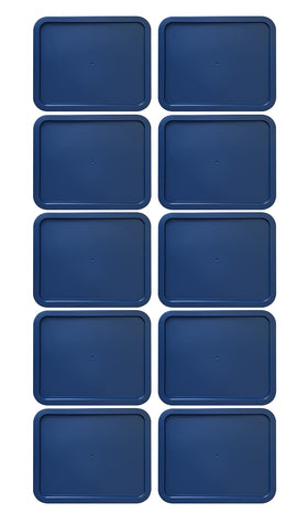 MRX Solutions Pyrex 3-Cup rectangular blue lid provides airtight seal for storage