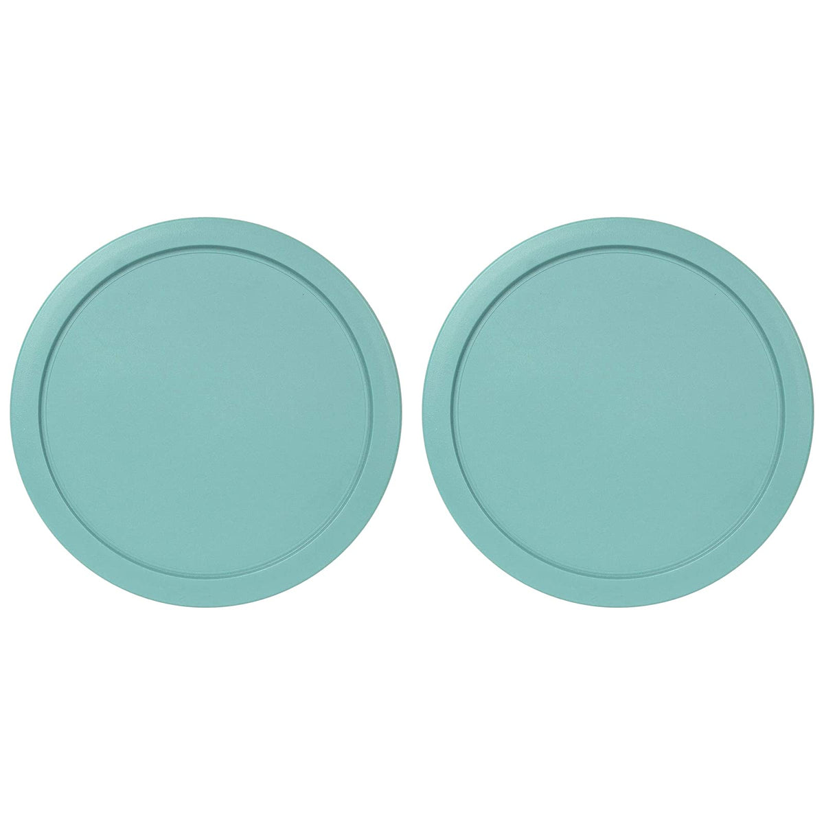 MRX Solutions turquoise lid close-up with a snug seal for Pyrex 6-7 cup bowls.