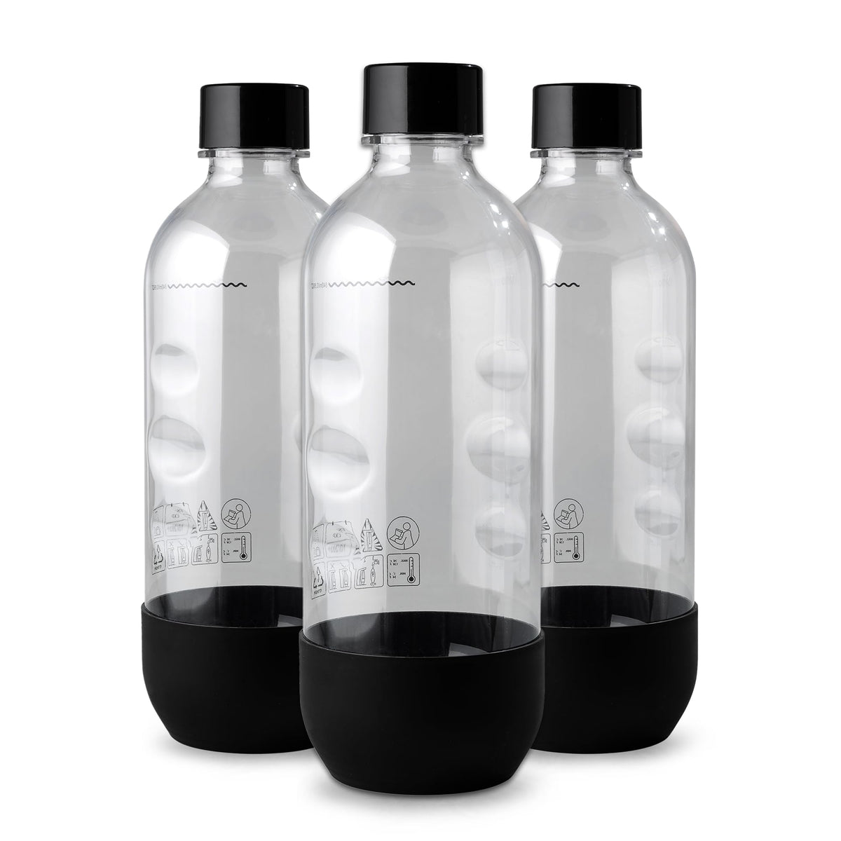 MRX Solutions 1L SodaStream bottle with BPA-free body for durable carbonation.