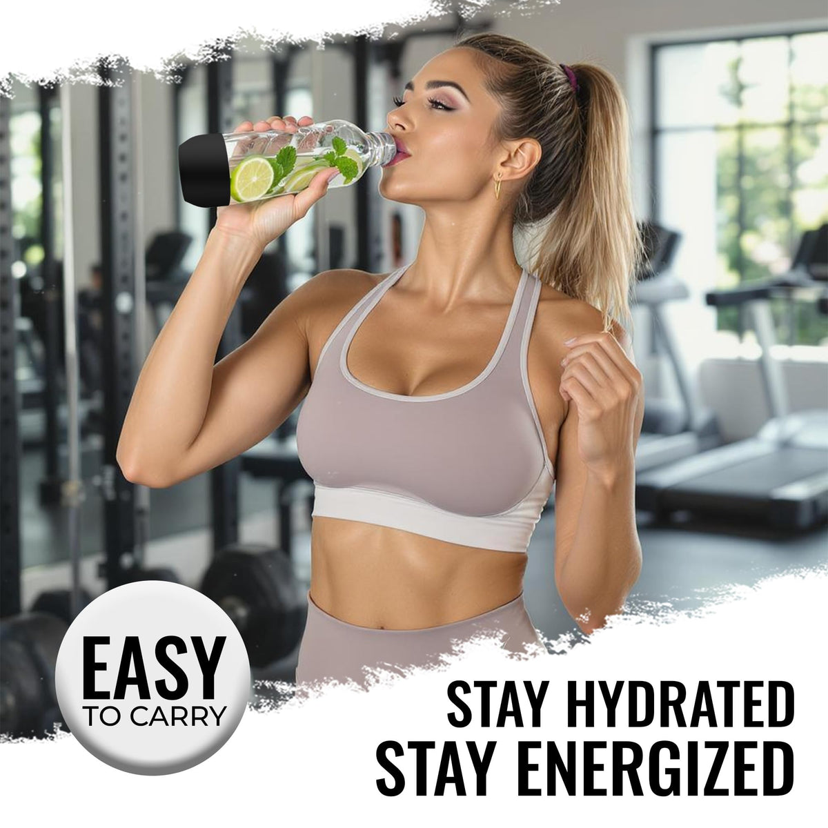 MRX Solutions bottle ideal for on-the-go hydration and home use.