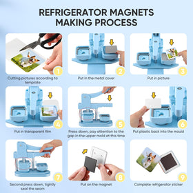 Mryitcal square button metal covers ensure durable magnets