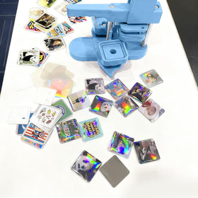 Mryitcal square button plastic film protects designs