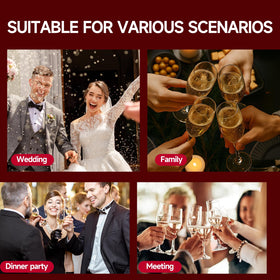 MRZIKPO champagne glasses dining room tasting setup invites relaxed sessions.