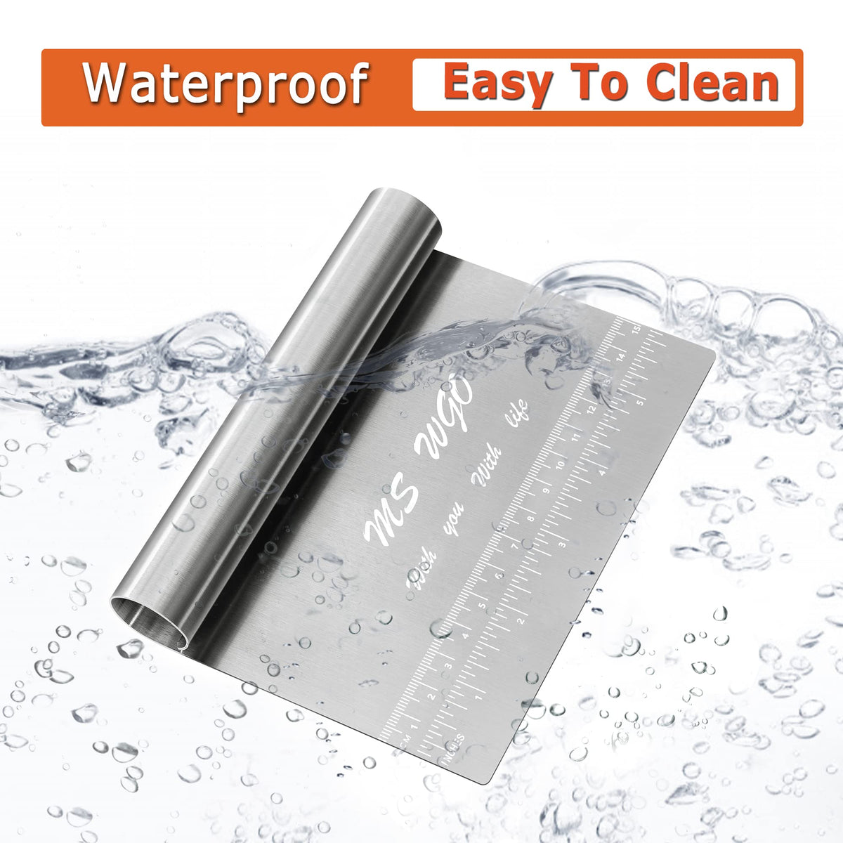 MS WGO Pro easy-clean tool reduces mess with quick rinse and wipe.