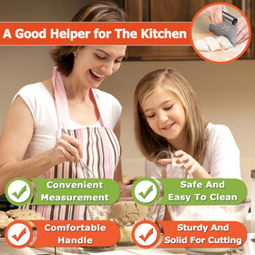 MS WGO Pro measuring-scale dough cutter helps portion dough evenly with clear measurements.