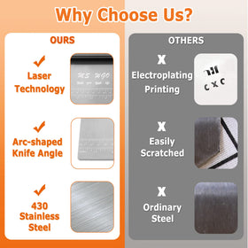 MS WGO Pro compact dimensions enable comfortable grip for slicing and scraping.