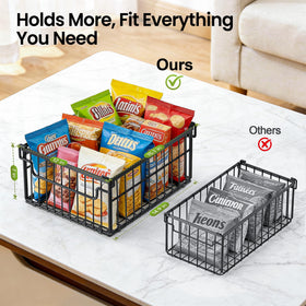 MSERCUOR deep freezer organizer bins foldable for compact storage and quick retrieval.