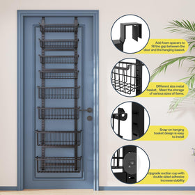 MSERCUOR durable metal construction with rust-resistant coating ensures long-lasting organization.