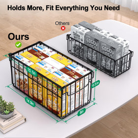 MSERCUOR freezer bin with foldable handles facilitates quick removal and space-saving storage