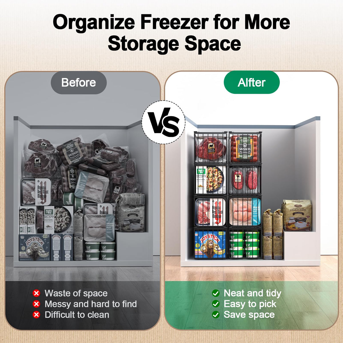 MSERCUOR open-frame design keeps contents recognizable at a glance