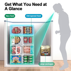 MSERCUOR open-frame design promotes air circulation in freezer bins
