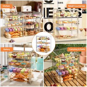 MSHOMELY bread box option on kitchen countertop for organized baked goods