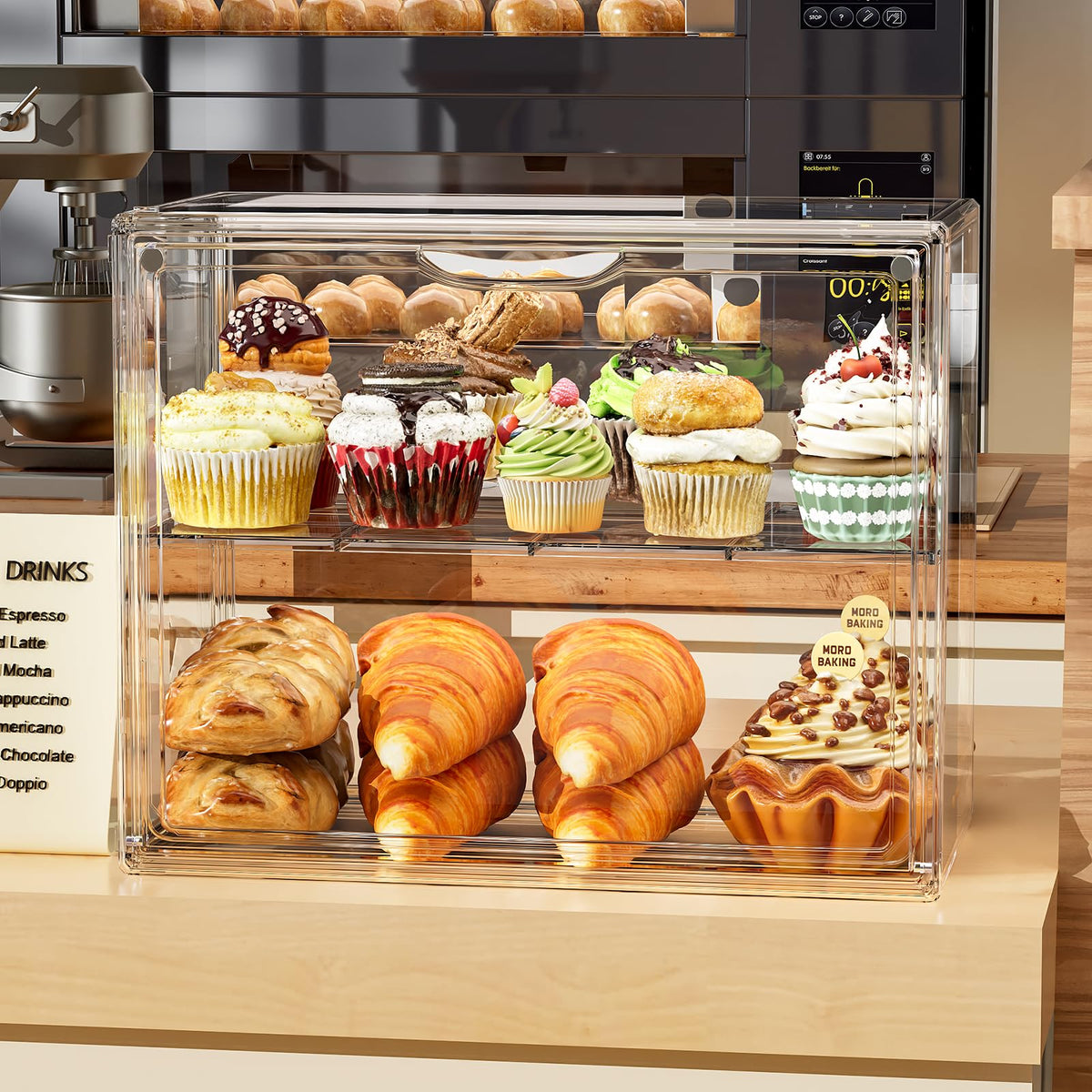 MSHOMELY doubles as bread box countertop storage for organized kitchens.