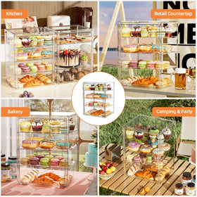 MSHOMELY 4-tier display easily assembles for elegant centerpieces at events