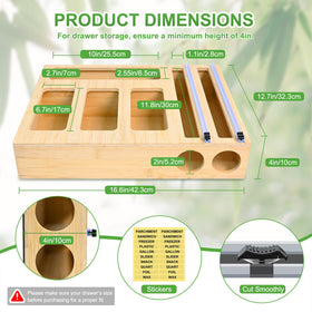 MSJGA bamboo construction adds natural look and sturdy storage
