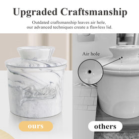 MSJGA butter crock inverted lid design adds retro, stylish appeal