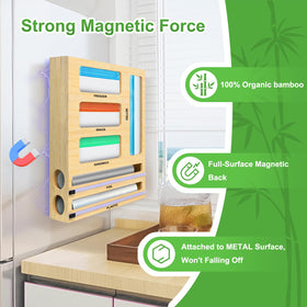 MSJGA magnetic base on refrigerator enables quick bag access