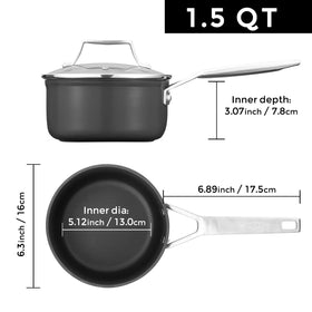 MsMk anti-scalding handle stays cool during busy cooking sessions.