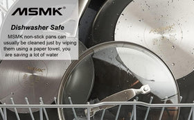MsMk 10-inch skillet frying eggs with minimal sticking
