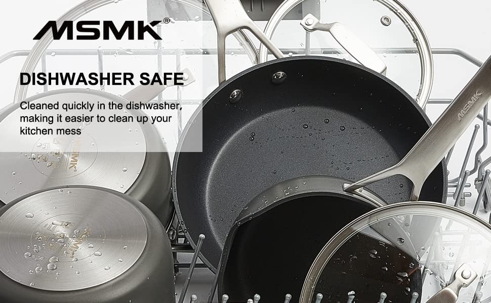 MsMk ergonomic stay-cool handle for comfortable grip