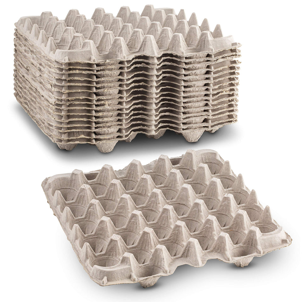 MT Products biodegradable pulp egg flats 15-pack protecting up to 30 eggs