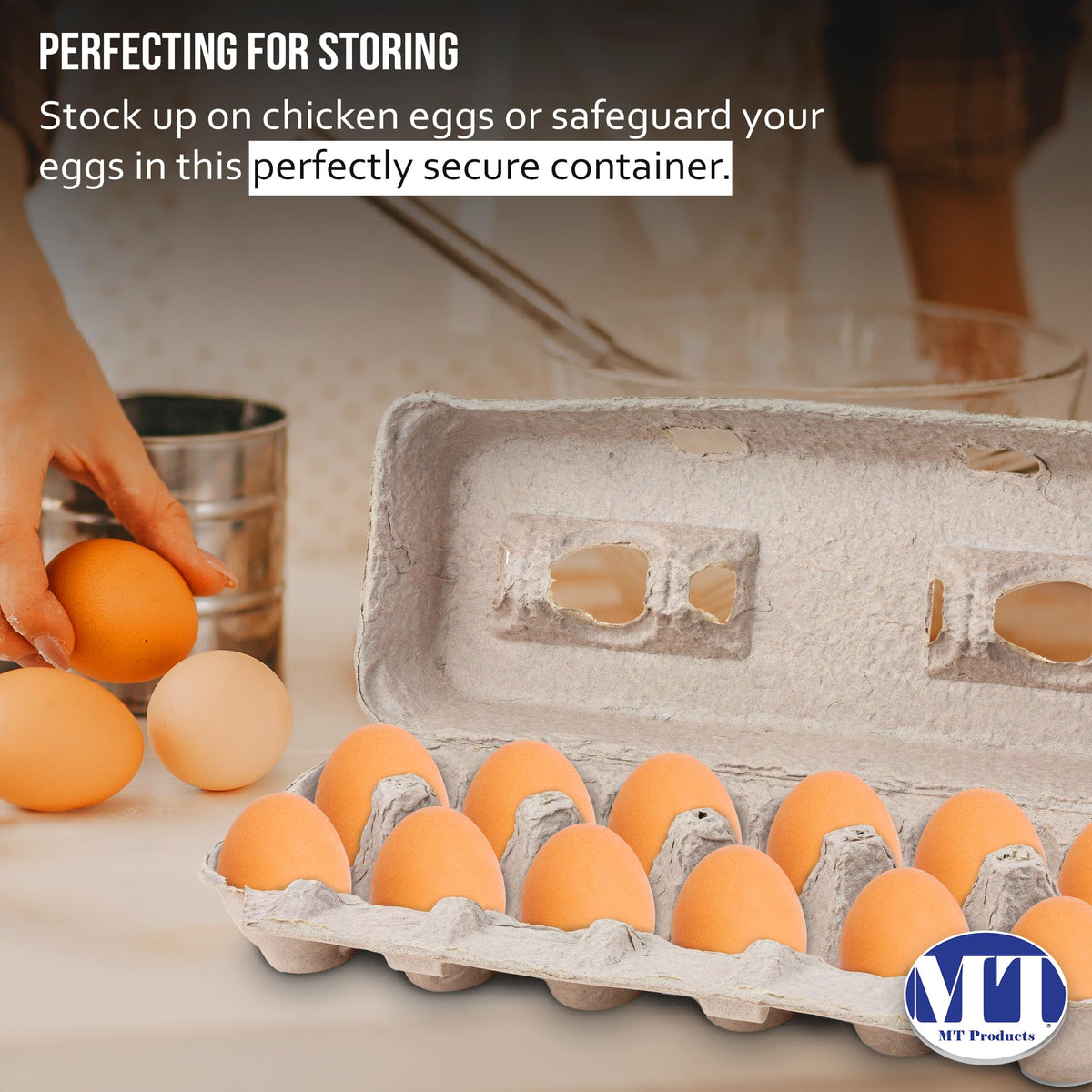 MT Products Blank Natural Pulp Egg Cartons can be used as seed trays or crafts.