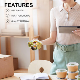 MT Products clear divided container allows quick content checks at a glance.