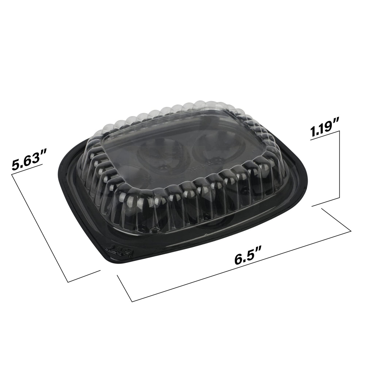MT Products clear lid closed showing secure storage for easy transport.