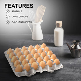 Duck eggs fit snugly in MT Products egg flats