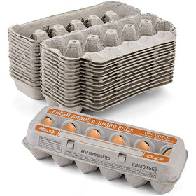 MT Products natural pulp egg cartons with open lid for safe storage and easy access