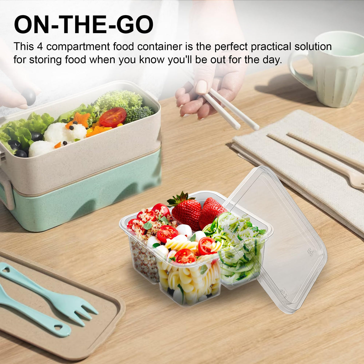 MT Products on-the-go meal container ideal for lunches and field trips.