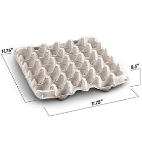 Solid pressed fiber construction on MT Products egg flats for durability