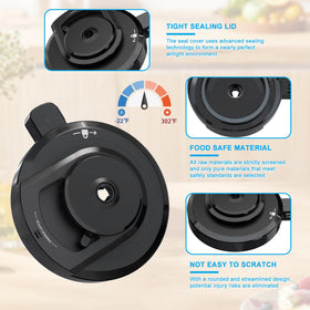 MTGSTOCL dishwasher-safe outer lid simplifies cleaning after use