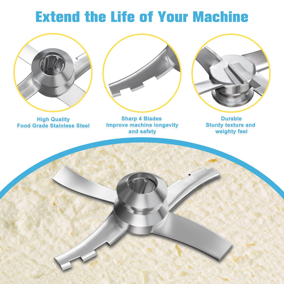 MTGSTOCL dual-blade design offers flexible texture and creaminess