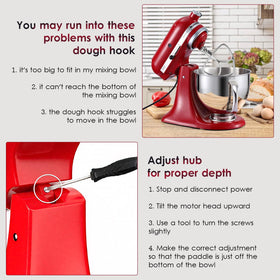 Mttobo heavy-duty replacement beater fits 4.5–5 qt mixers.