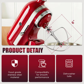 Mttobo K45B compatibility with 4-5 qt tilt-head mixers in use