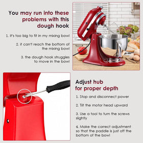 Mttobo K45B dishwasher-safe stainless steel beater after cleaning