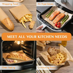 Muchii 400-sheet pack keeps your kitchen stocked for parties, meal prep, and batch bakes.