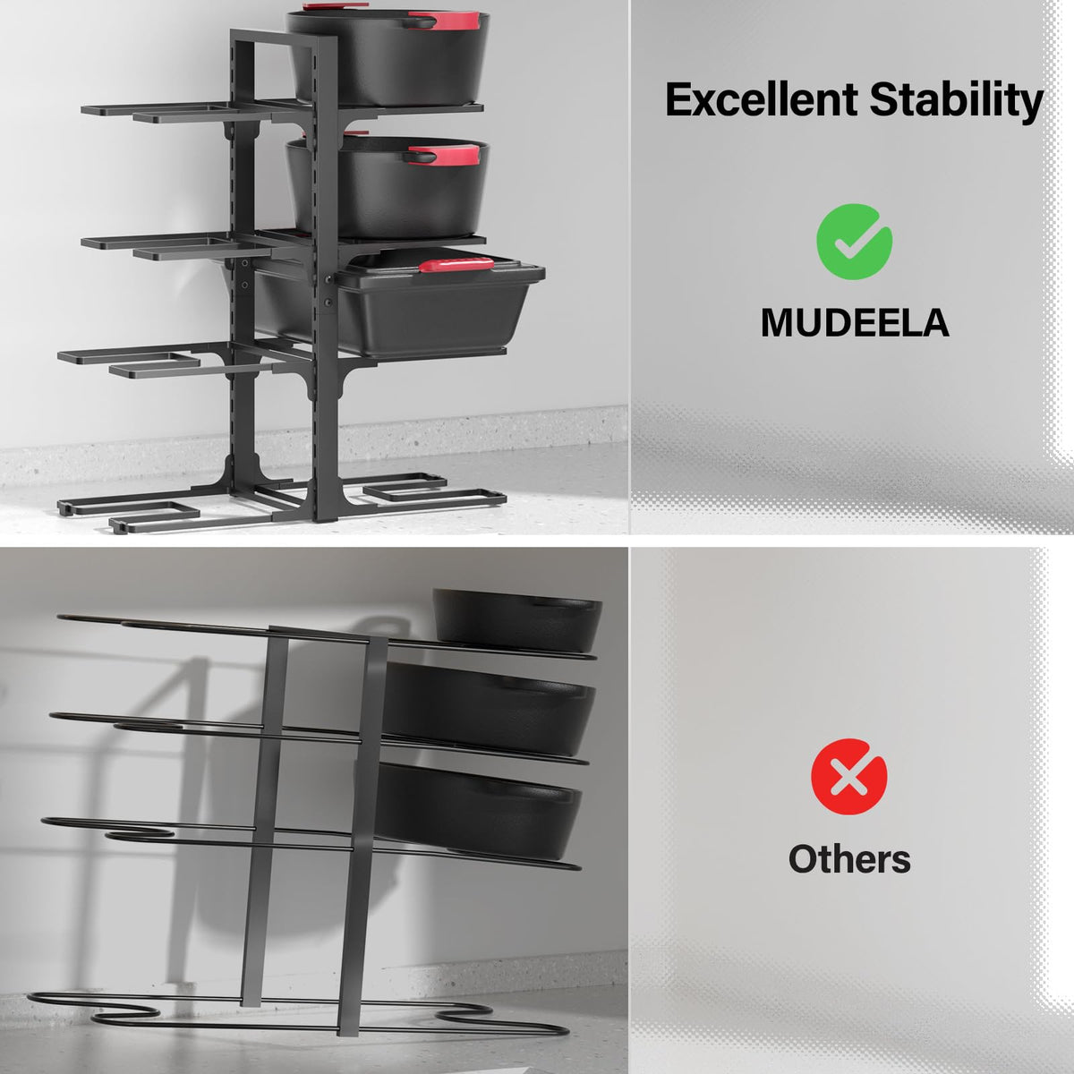 MUDEELA 2-minute installation provides quick kitchen organization