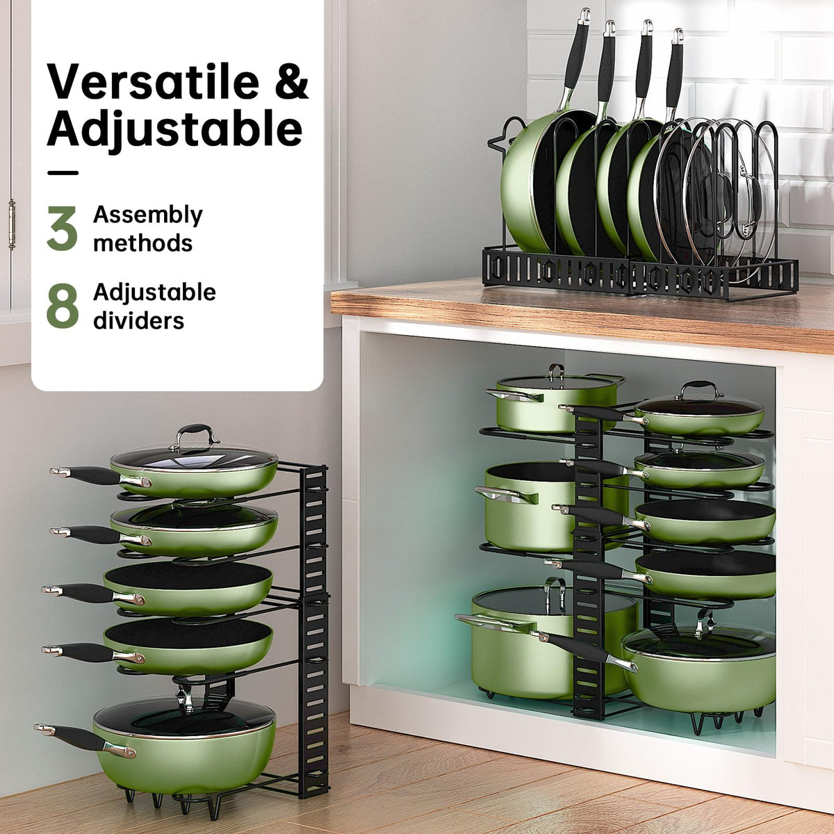 MUDEELA 3 method assembly for flexible cabinet fit